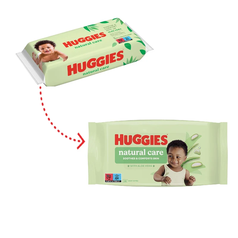Влажные салфетки Huggies Natural Care, 56 шт 2