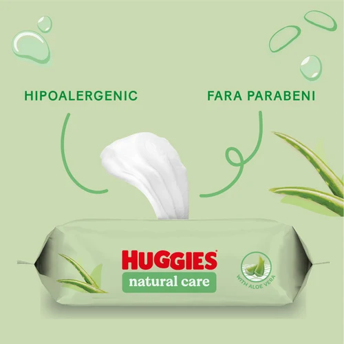 Влажные салфетки Huggies Natural Care, 56 шт