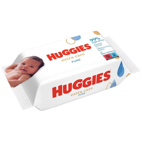 Влажные салфетки Huggies Pure Extra Care, 56 шт