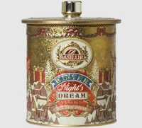 Ceai negru  Basilur Winter Night's Dream  GOLDEN HOUR, cutie metalică, 100 g