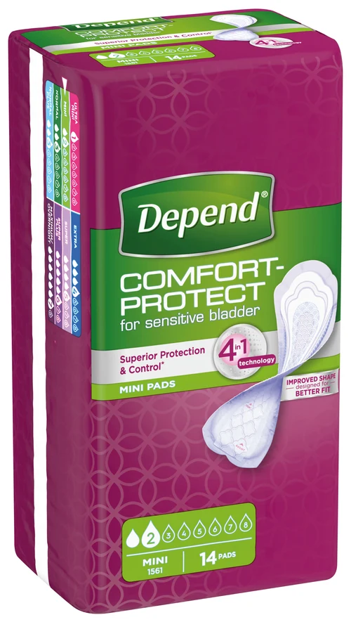 Урологические прокладки Depend Comfort Protect Mini, 14 шт.