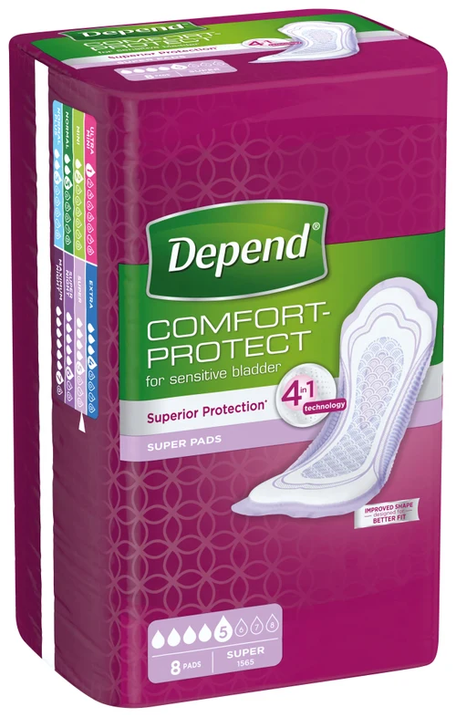 Урологические прокладки Depend Comfort Protect Super, 8 шт.