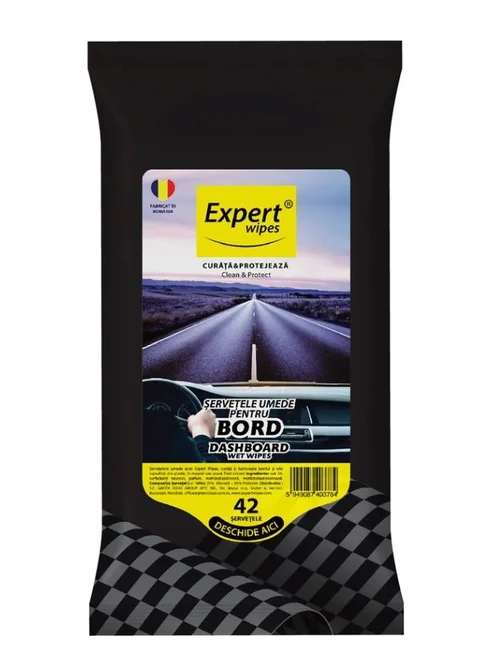 Romtec Expert Wipes, Влажные салфетки для панели авто, 42 шт.