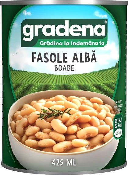 Gradena Fasole albă, 425 ml – gata de consum