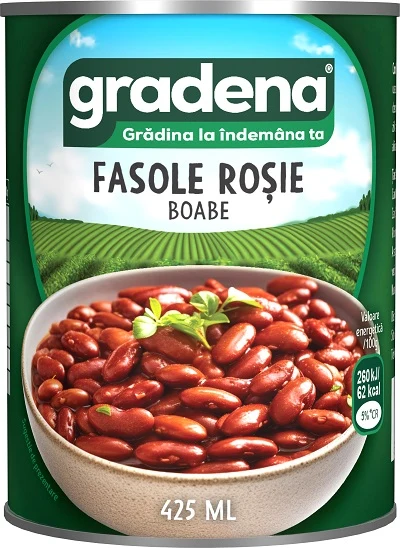 Gradena Fasole roșie, 425 ml – gata de consum