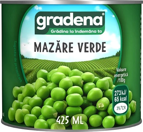 Gradena Mazăre verde, 425 ml 