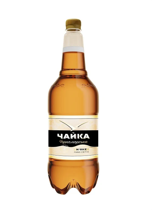 Bere blondă pasteurizată „Chayka Chornomorska” 11%, alc. 4,1% vol., PET 1,45L