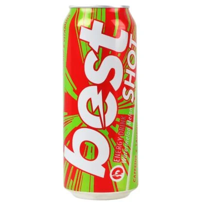 Băutură nealcoolică energizantă intens gazată pasteurizată „BEST SHOT Watermelon Melon”, doza 0,5L