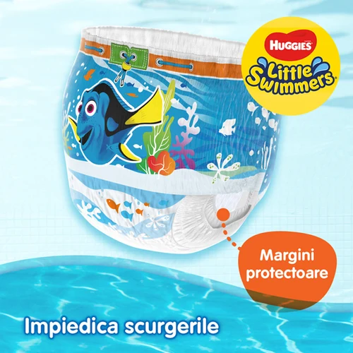 Scutece-chiloţel pentru apă Huggies Little Swimmers nr. 5-6 (12-18 kg), 11 buc. 