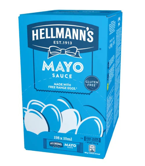 Hellmann's Легкий майонезный соус, 198x10 мл