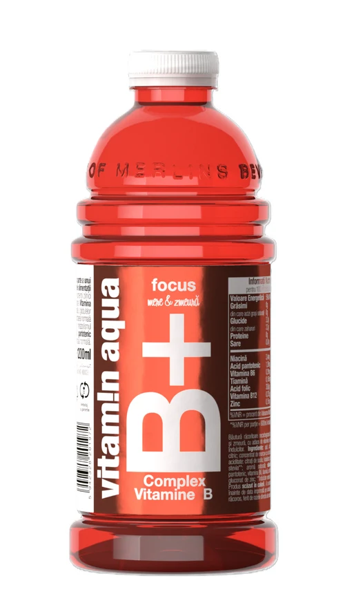 Merlin's vitamin aqua B+  яблоко и малина, 1,2 л