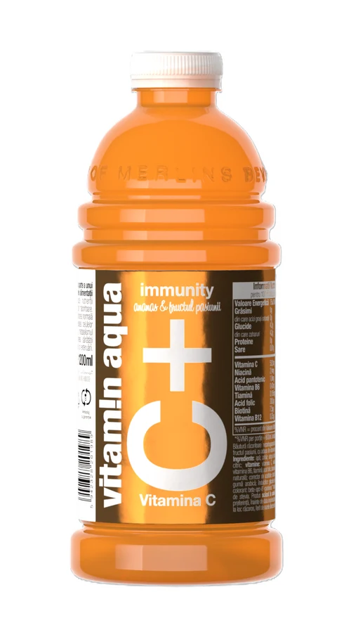 Merlin's vitamin aqua C+  ананас и маракуйя, 1,2 л
