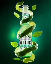 Băutură pe bază de bere SALITOS Mojito, sticla 0.33L 2