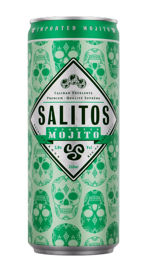 Băutură pe bază de bere SALITOS Mojito, doza 0.33L