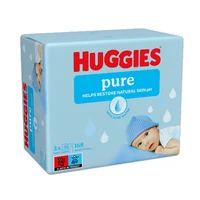 Влажные салфетки Huggies Pure Triple, 3 x 56 шт