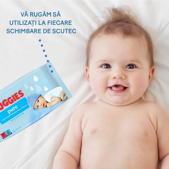 Влажные салфетки Huggies Pure Triple, 3 x 56 шт 7