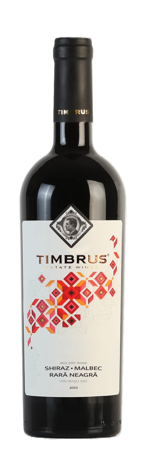 DOMENIILE CUZA "Timbrus" Shiraz - Malbec - Rara Neagra, вино красное сухое, 0.75L