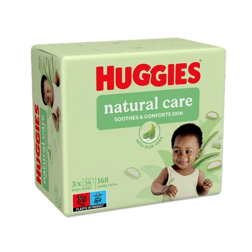 Влажные салфетки Huggies Natural Care, 3 x 56 шт