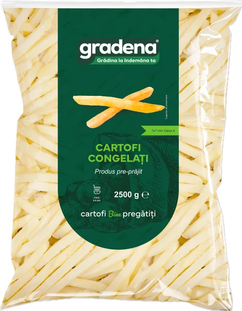 GRADENA  Cartofi congelați 7x7mm,  2,5kg