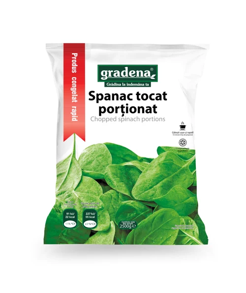 GRADENA  Spanac tocat porționat  2,5kg