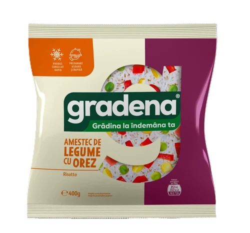 GRADENA Овощная смесь с рисом, 400 г